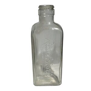 Vintage Rawleigh's Clear Glass Bottle 1924 Nostalgic Embossed 7"